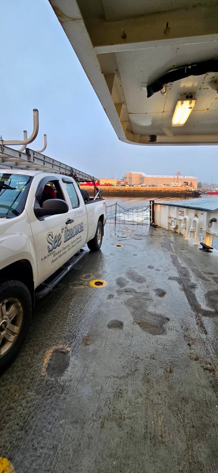 See Through truck aboard the Islesboro ferry